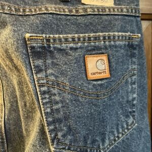 Carhartt B18 DST Mens Traditional Fit Straight Leg Jeans 40x30 Blue Denim